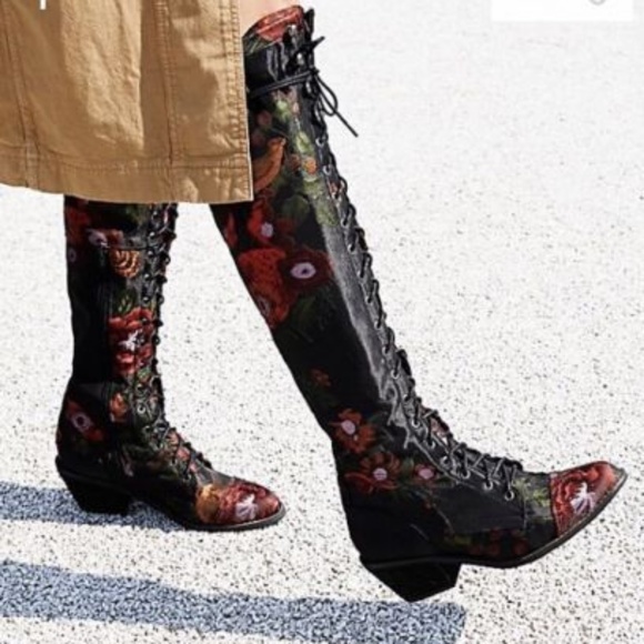 jeffrey campbell floral boots